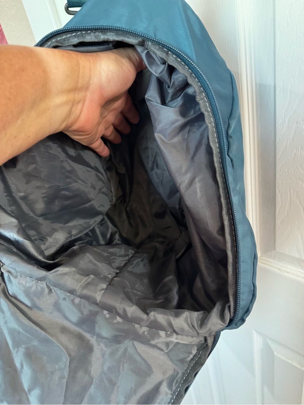 Seafew Teal Travel Duffel Bag; Designed In Westminster, Co View 6